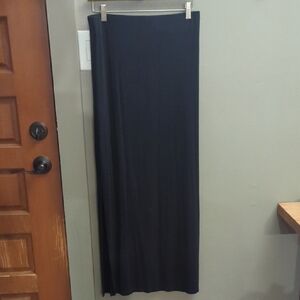 Black Maxi Skirt With Side Slit